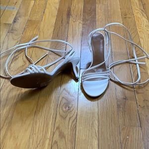 Lace Up Heeled Sandals